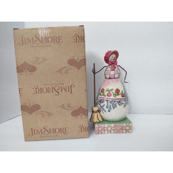 Enesco Jim Shore Heartcreek Collection Not A Flake Out Of Place Snowlady 2008 - Picture 1 of 8
